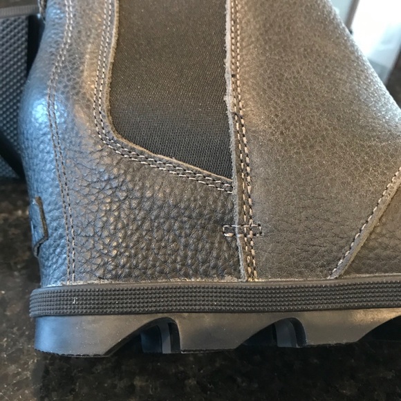 New Sorel Joan of Arctic Wedge II Chelsea Boots, Charcoal Grey Ankle Booties - Picture 13 of 16